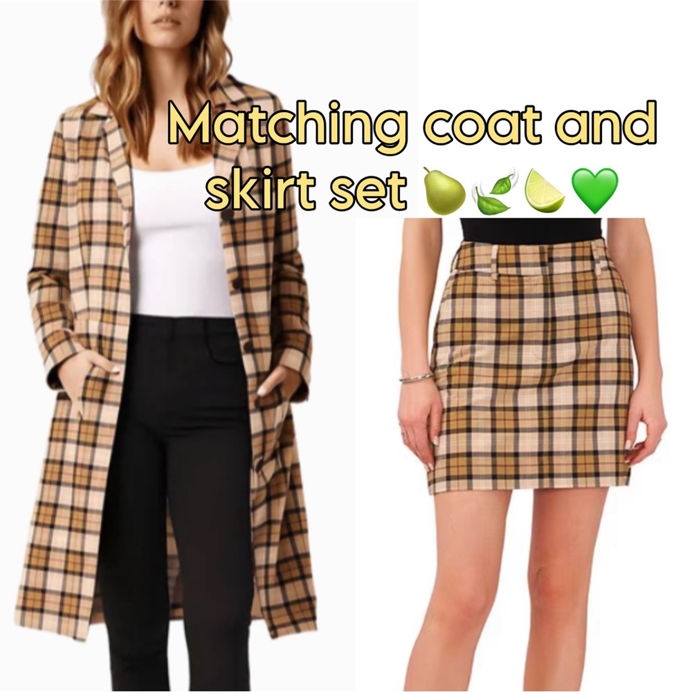 1 State Coat and Mini Skirt Set